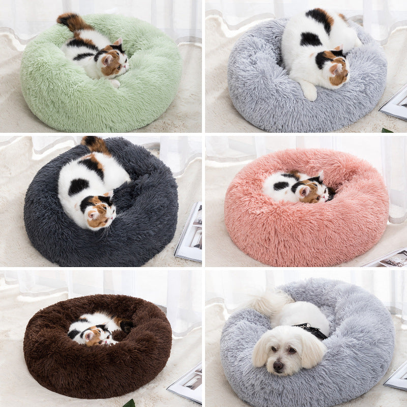 Donut Fluffy Winter Warm Pet Bed