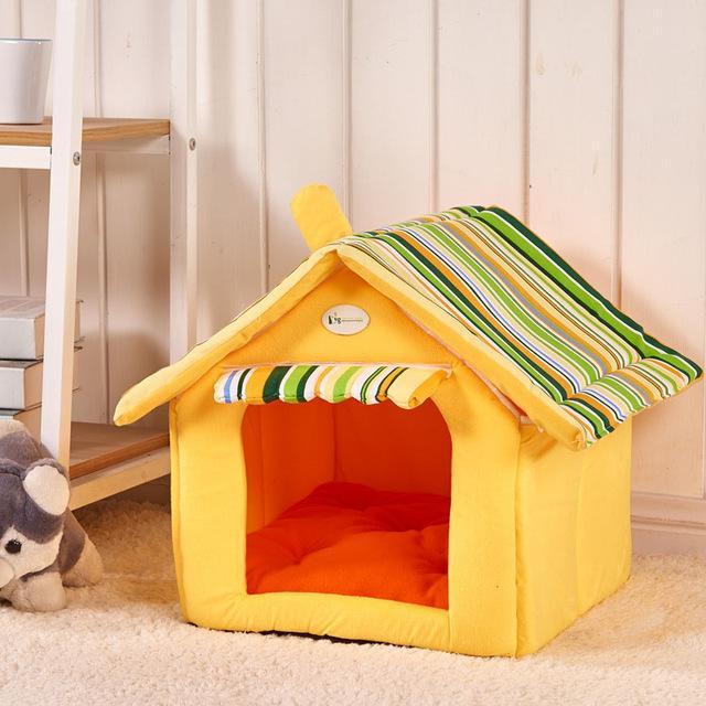 New Fashion Striped Removable Cover Mat Dog House