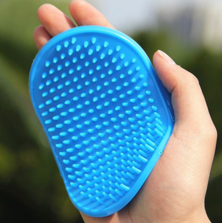 Rubber Pet Bath Brush Cover Hand Massage Brush Dog Brush