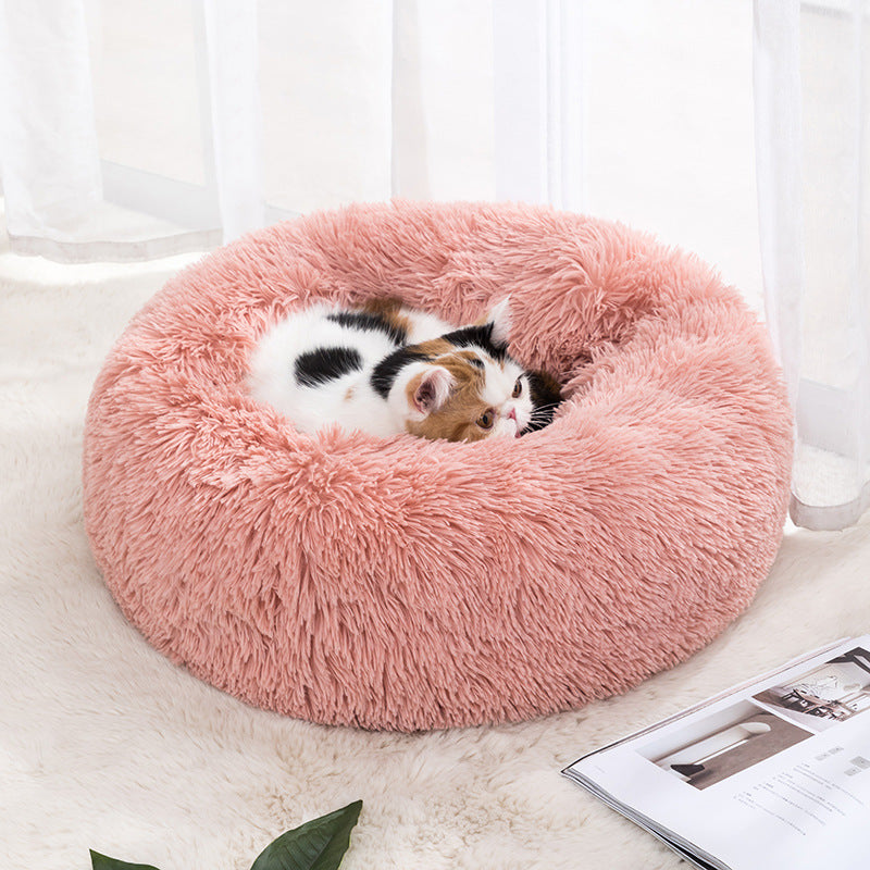 Donut Fluffy Winter Warm Pet Bed