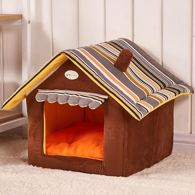 New Fashion Striped Removable Cover Mat Dog House