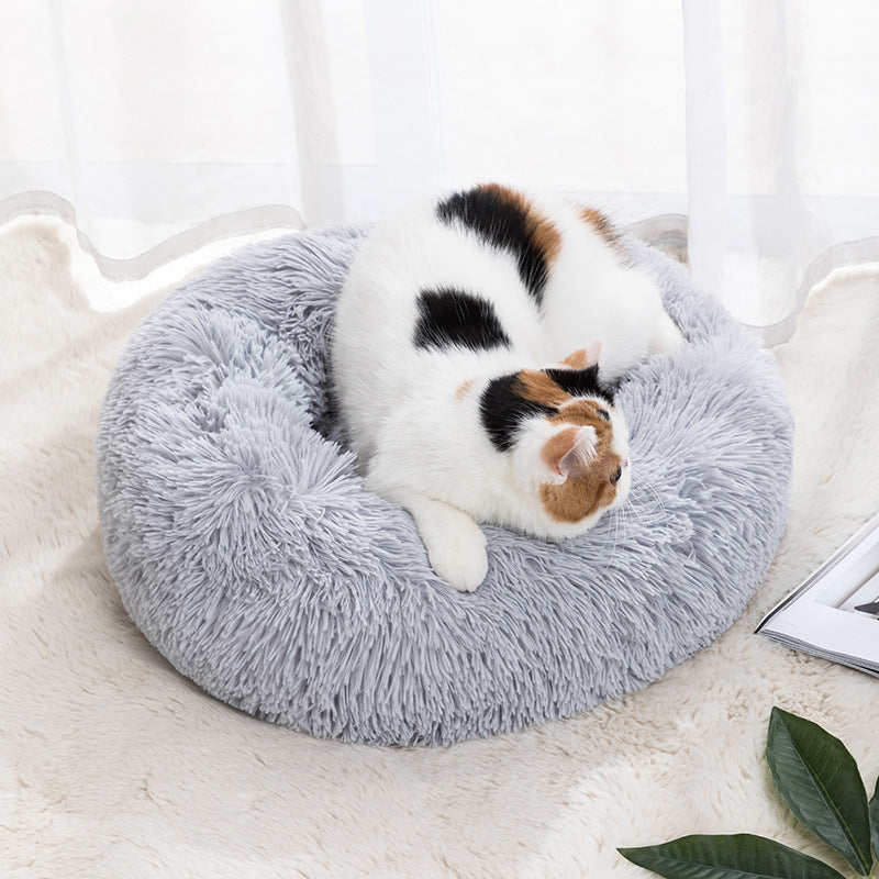 Donut Fluffy Winter Warm Pet Bed