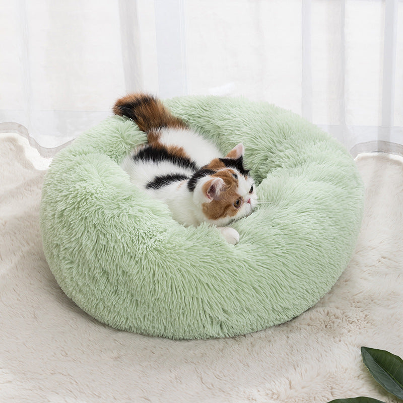 Donut Fluffy Winter Warm Pet Bed