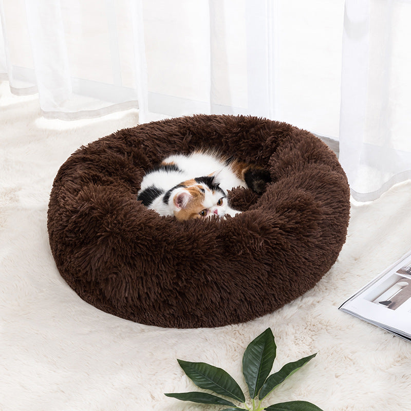 Donut Fluffy Winter Warm Pet Bed